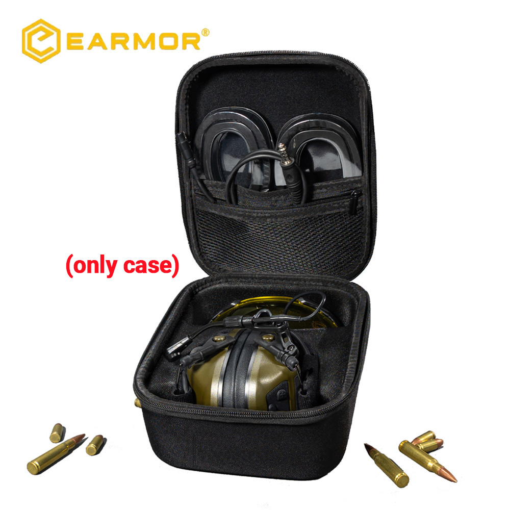 Headphone Case Hard - EARMOR Tactische hoofdtelefoon harde opbergtas, draagbare