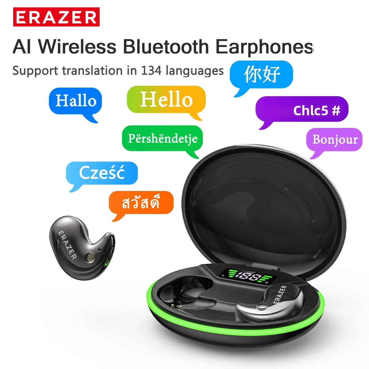 Usb C Earphone - EARZER XF58 In-Ear Bluetooth Hoofdtelefoon Met