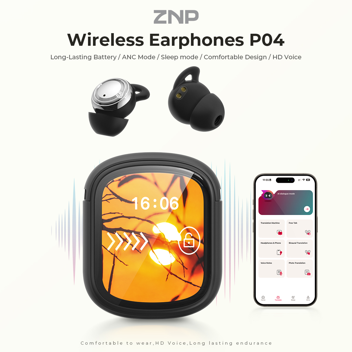 ZNP P04 Slaaphulpoordopjes met - Usb C Earphone recensie en prijs